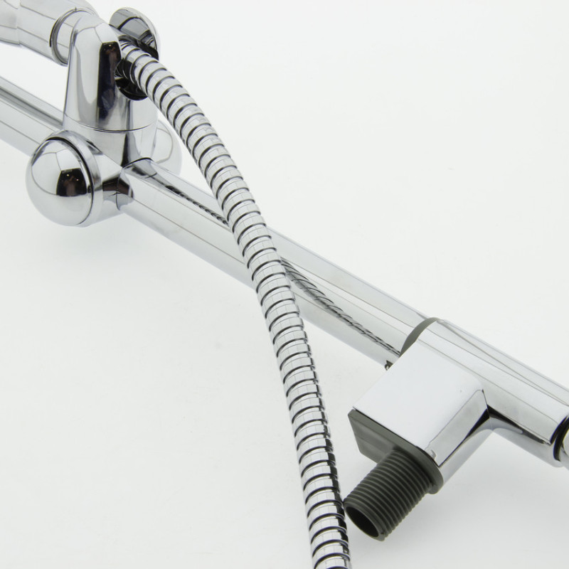 Стійка для фіксації ручної лійки в душовій кабіні, гидробоксе ( СТ-03 ) з підведенням води 495 мм