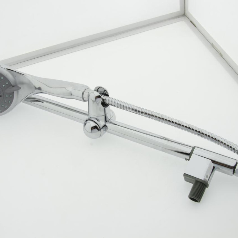 Стійка для фіксації ручної лійки в душовій кабіні, гидробоксе ( СТ-03 ) з підведенням води 560 мм.