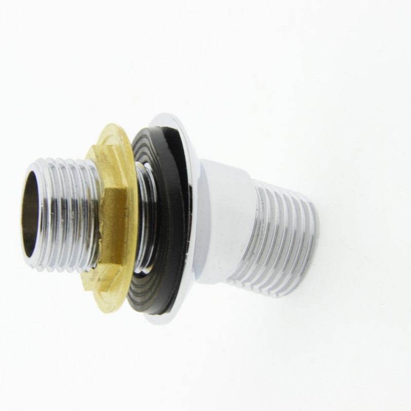 Куточок для підключення душа 35 градусів (УД 035Л) Латунь, хромований, з зовнішньою різьбою.