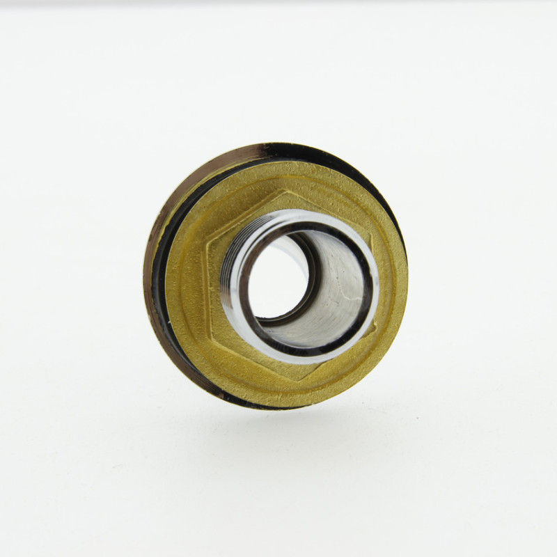 Куточок для підключення душа 35 градусів (УД 035Л) Латунь, хромований, з зовнішньою різьбою.