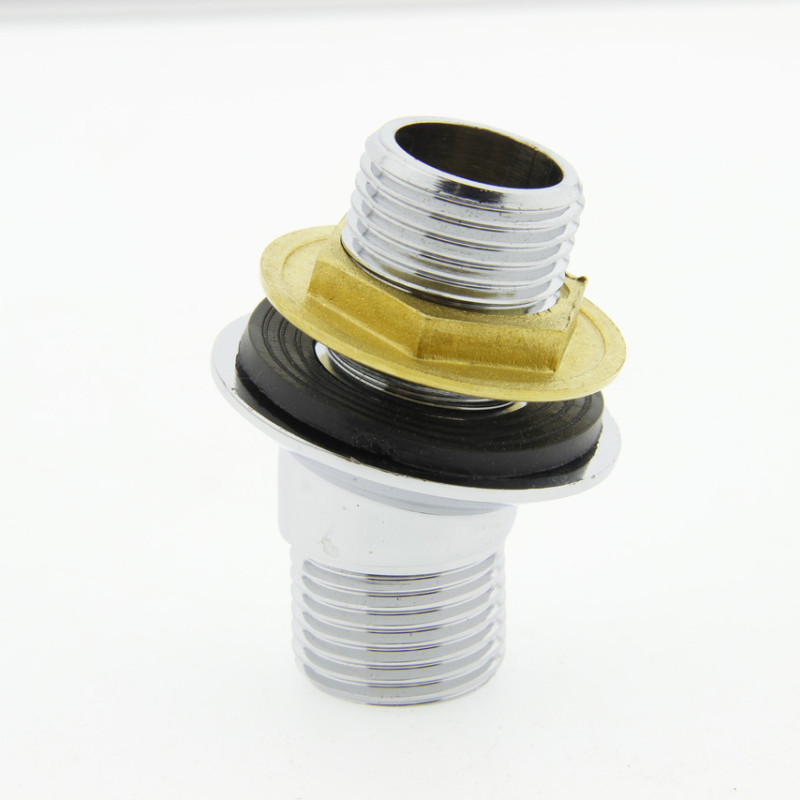 Куточок для підключення душа 35 градусів (УД 035Л) Латунь, хромований, з зовнішньою різьбою.