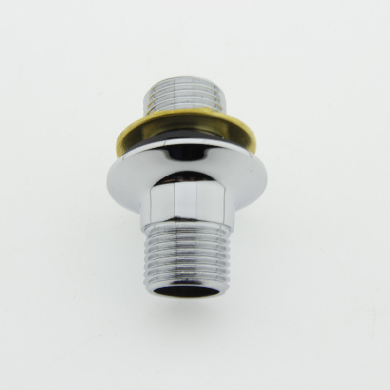 Куточок для підключення душа 35 градусів (УД 035Л) Латунь, хромований, з зовнішньою різьбою.