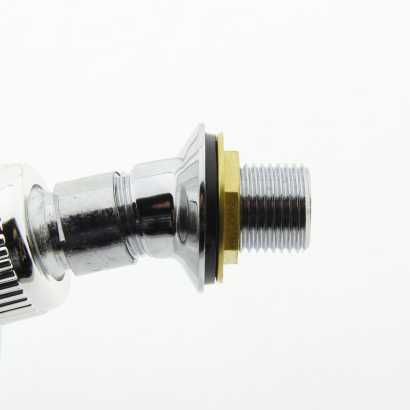 Куточок для підключення душа 35 градусів (УД 035Л) Латунь, хромований, з зовнішньою різьбою.