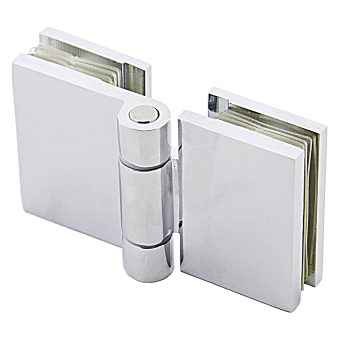 Петля для скляних дверей, без фіксації ( Скло-скло )