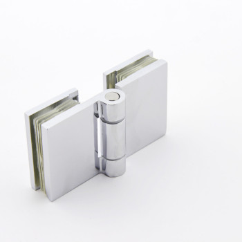 Петля для скляних дверей, без фіксації ( Скло-скло )