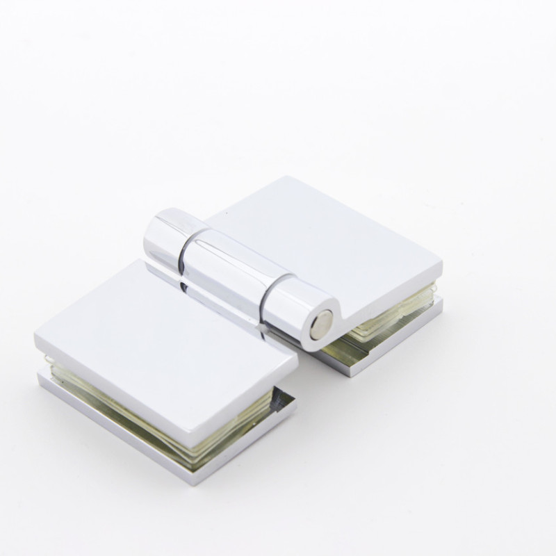 Петля для скляних дверей, без фіксації ( Скло-скло )