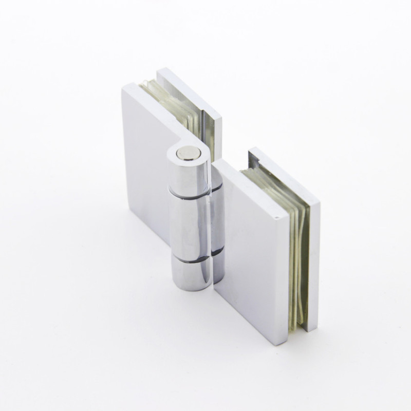 Петля для скляних дверей, без фіксації ( Скло-скло )