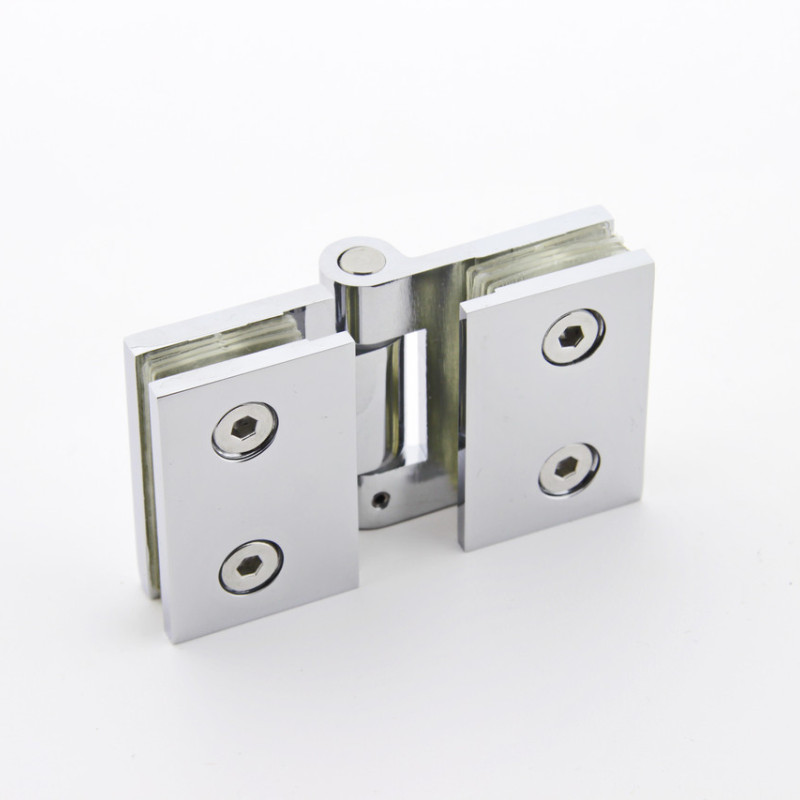 Петля для скляних дверей, без фіксації ( Скло-скло )