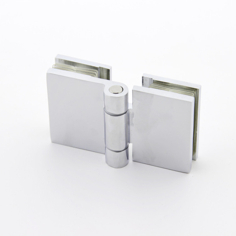 Петля для скляних дверей, без фіксації ( Скло-скло )