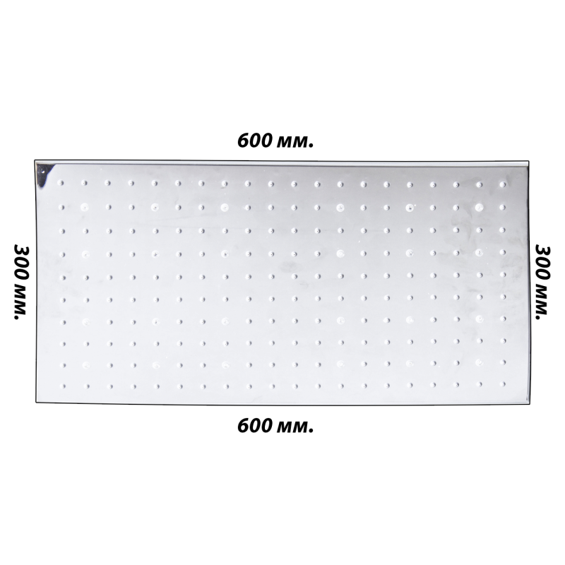 Лійка стельова 30 на 60 см. з підсвічуванням