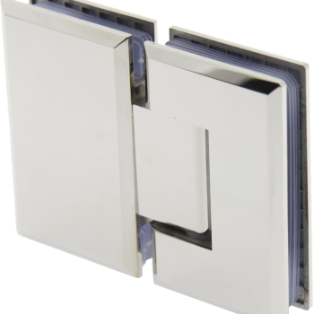 Петля для душевых кабин стекло - стекло 180 градусов Сатин