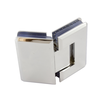 Петля для душових кабін скло - скло під кутом 135 градусів Сатин Хром