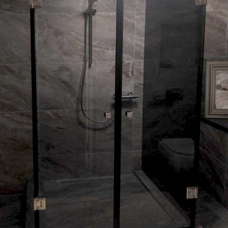 Петля для душових кабін скло - скло 90 градусів Сатин