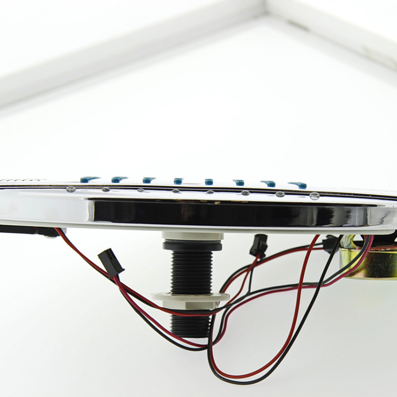 Лійка до душової кабіни, з підсвіткою, динаміком і кулером ( Л-250ДК ) Шток з зовнішньою різьбою.