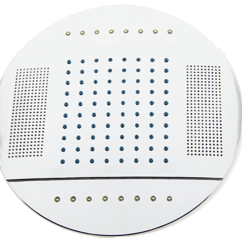 Лійка до душової кабіни, з підсвіткою, динаміком і кулером ( Л-250ДК ) Шток з зовнішньою різьбою.