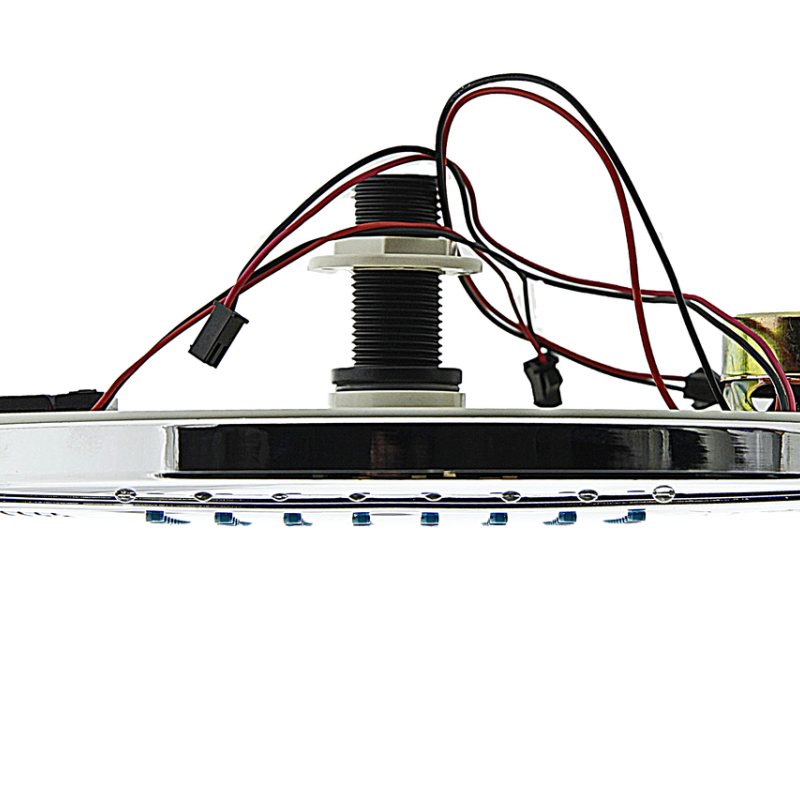 Лійка до душової кабіни, з підсвіткою, динаміком і кулером ( Л-250ДК ) Шток з зовнішньою різьбою.