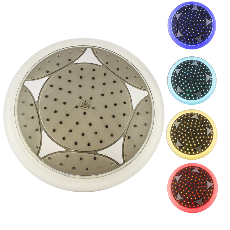 Лійка для душової кабіни, діаметром 245 мм c підсвічуванням струменя ( Л-245 ДПН )