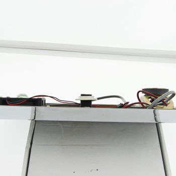 Лійка для душової кабіни прямокутна, хромована 325х245 мм. c підсвічуванням, динаміком і кулером ( Л-325 ЛДК )