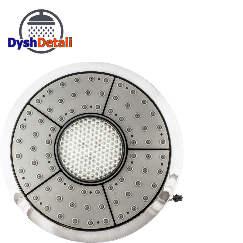 Лійка для душової кабіни, з підсвічуванням діаметром 235 мм. c підсвічуванням ( Л-235 ПН )