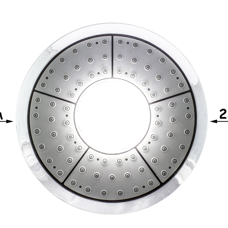 Лійка для душової кабіни, з підсвічуванням діаметром 235 мм. c підсвічуванням ( Л-235 ПН )