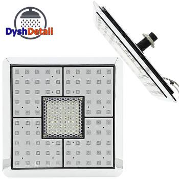 Лійка для душової кабіни, квадратна 235х235 мм. c підсвічуванням ( Л-235х235 П )