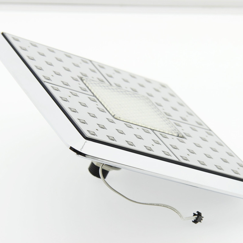 Лійка для душової кабіни, квадратна 235х235 мм. c підсвічуванням ( Л-235х235 П )