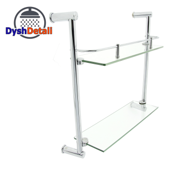 Полиця на 4-е отвори 350Х350 мм ( Два скла ) ПС612