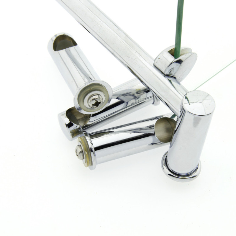 Полиця на 4-е отвори 350Х350 мм ( Два скла ) ПС612