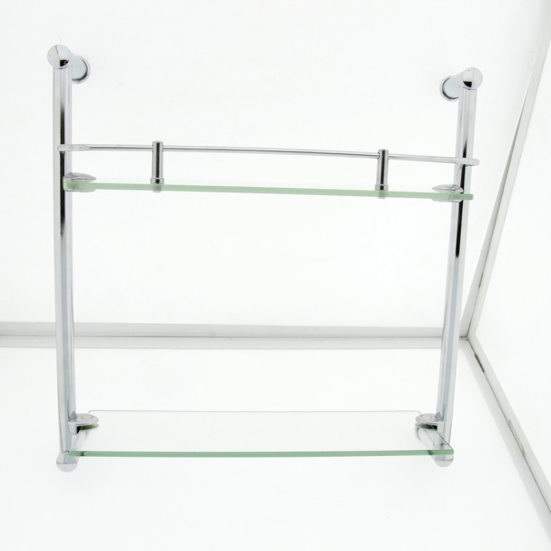 Полиця на 4-е отвори 350Х350 мм ( Два скла ) ПС612