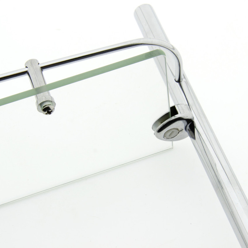 Полиця на 4-е отвори 350Х350 мм ( Два скла ) ПС612