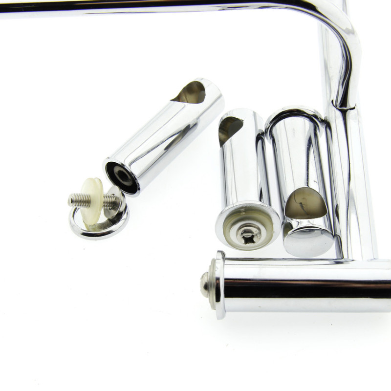 Полиця на 4-е отвори 350Х350 мм ( Одне скло і тримач рушника ) ПС611