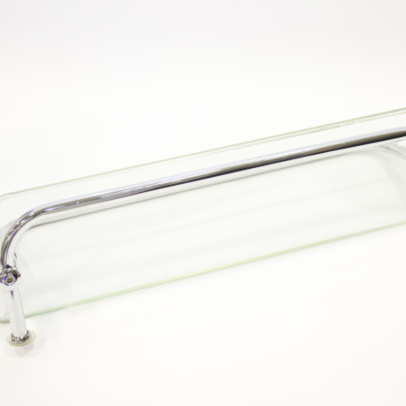 Полиця на 2-а отвори 300 мм ( Одне скло і тримач рушника ) ПС602