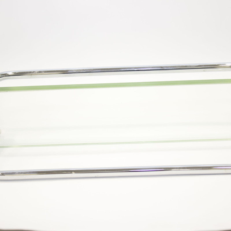 Полиця на 2-а отвори 300 мм ( Одне скло і тримач рушника ) ПС602