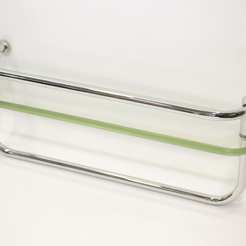 Полиця на 2-а отвори 300 мм ( Одне скло і тримач рушника ) ПС602