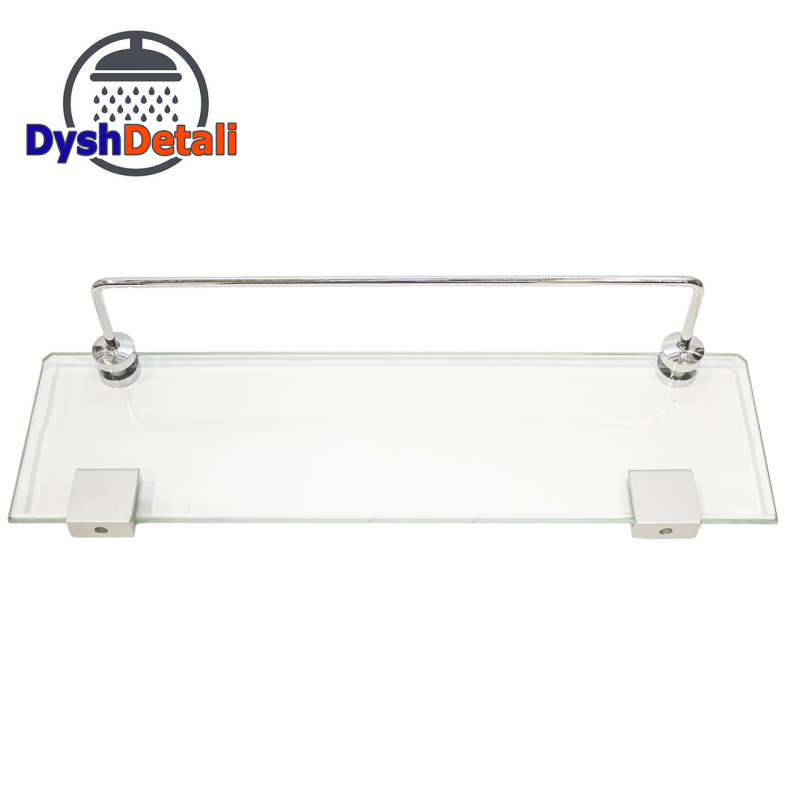 Полиця на 2-а кріплення ( Одне скло і затискної релинг ) ПС605