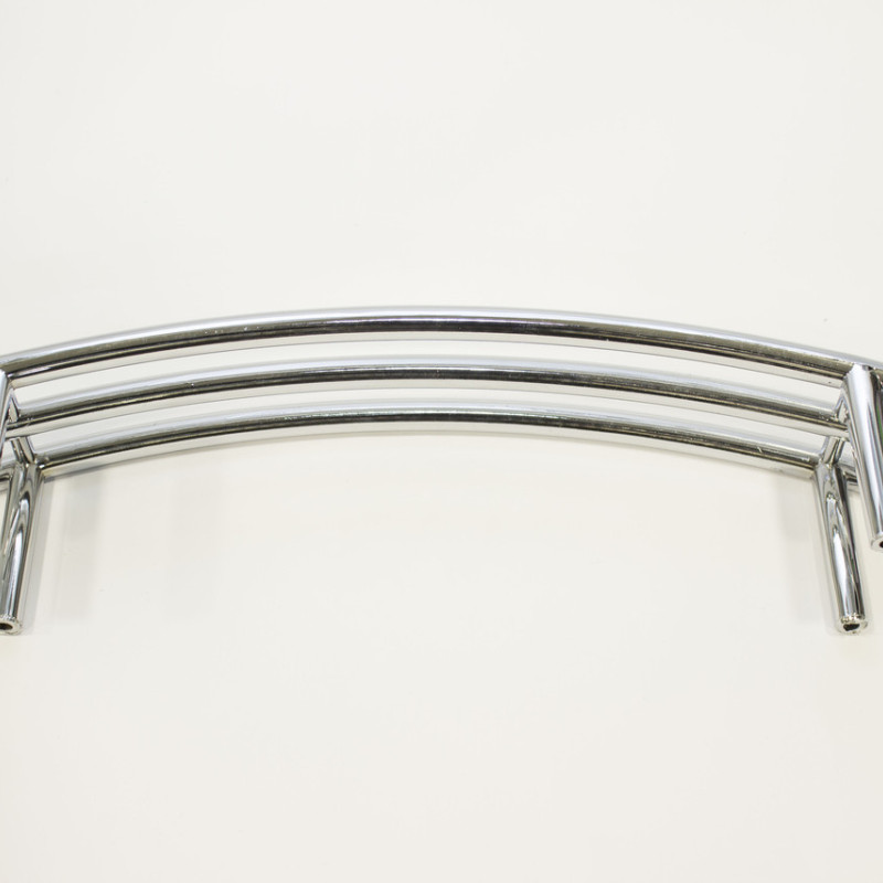 Полку релинг на 4-е кріплення 255х45 мм. ( без скла, хром - релинг, пластик ) ПС610