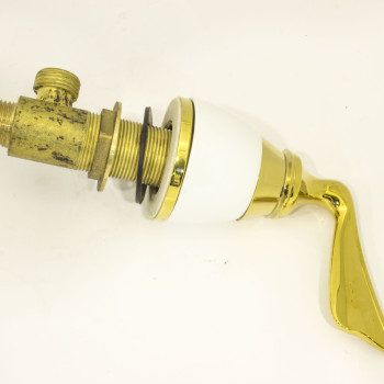 Кран врізний у ванну або умивальник, змішувач для гідромасажної ванни, (NX-045) Золото