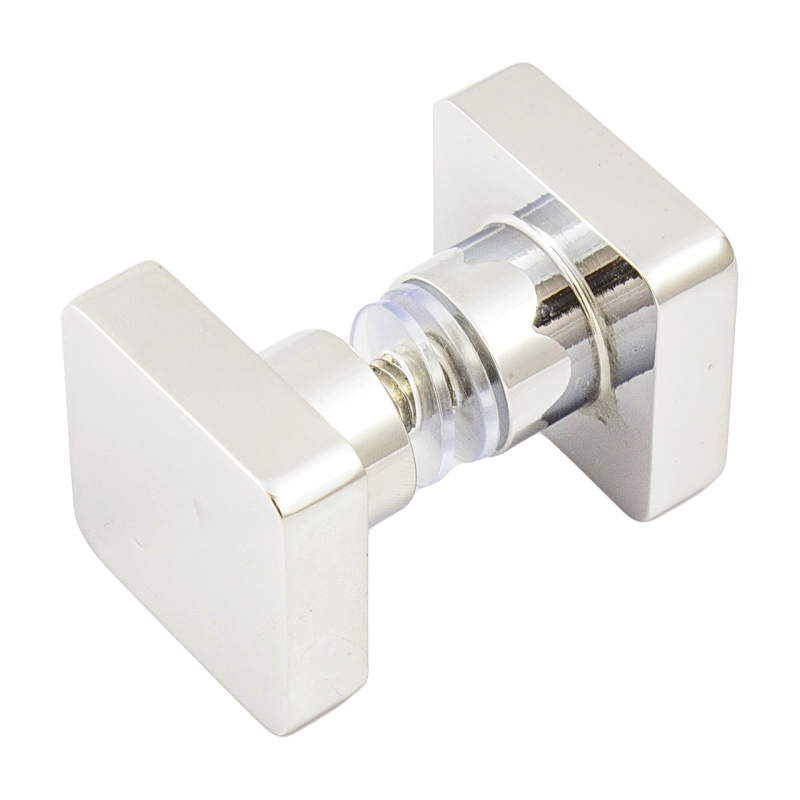 Ручка для скляних дверей на один отвір, латунна