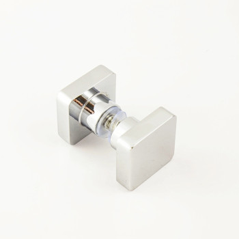 Ручка для скляних дверей на один отвір, латунна