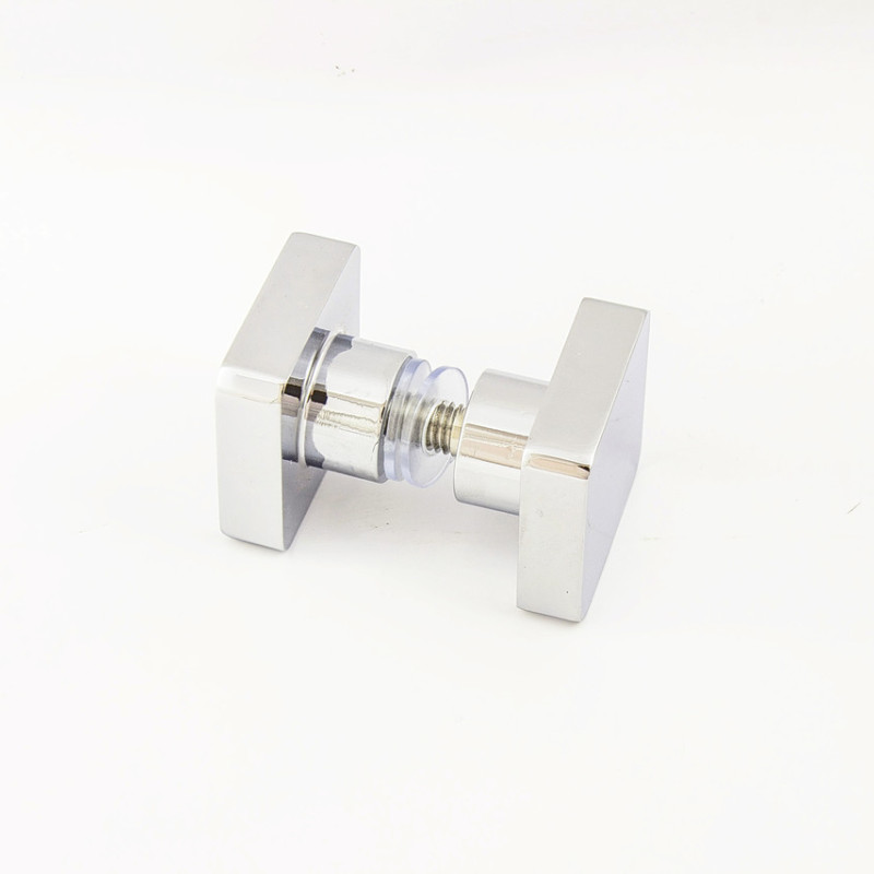 Ручка для скляних дверей на один отвір, латунна