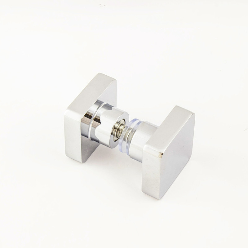 Ручка для скляних дверей на один отвір, латунна