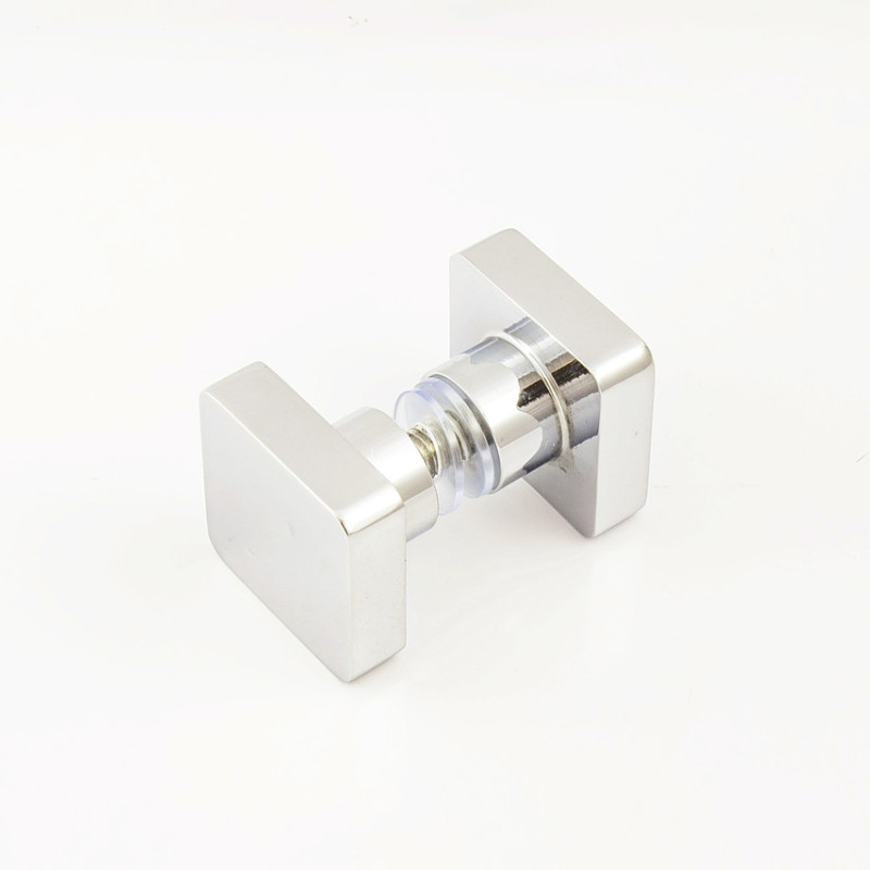 Ручка для скляних дверей на один отвір, латунна