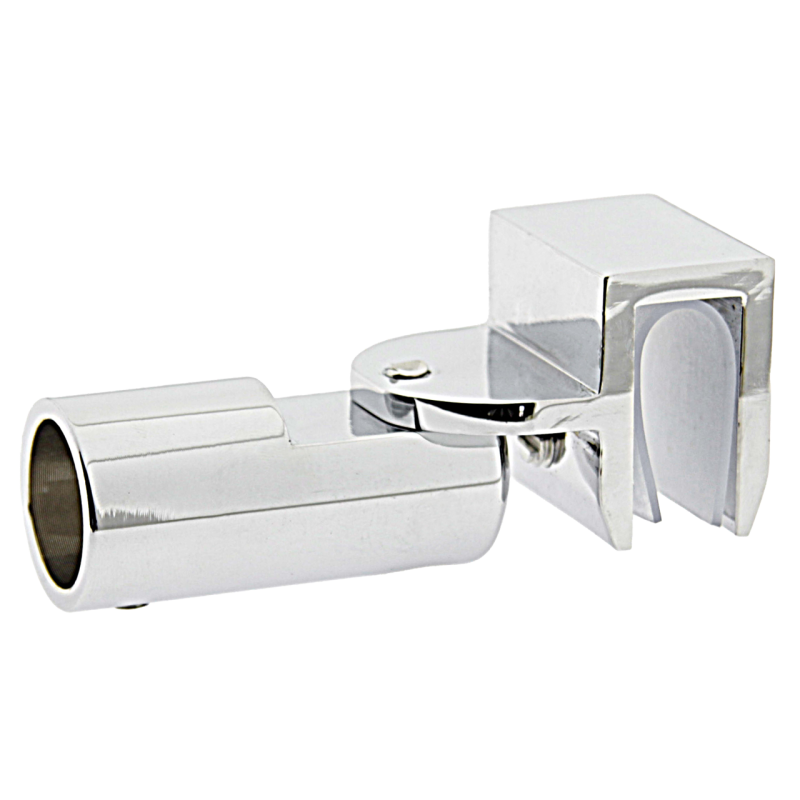 З'єднувач (скло-труба) Ø19 мм. (КН 19) Хромч