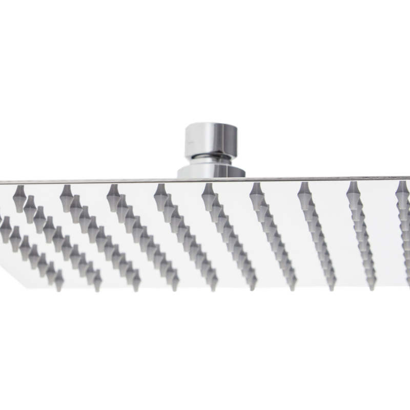 Душ верхній з нержавійки 25 див. квадратний