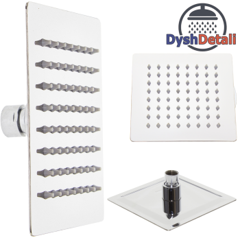 Душ верхній з нержавійки 15 див. квадратний