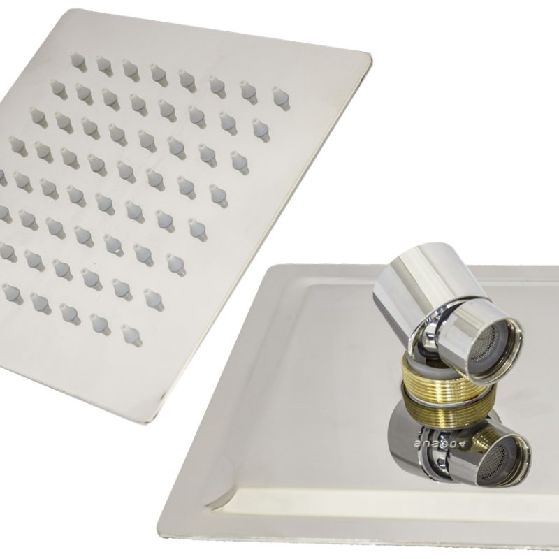 Душ верхній з нержавійки 15 див. квадратний