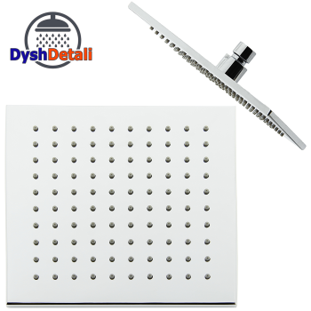 Душ верхній з латуні 20 див. квадратний 8 мм завтовшки