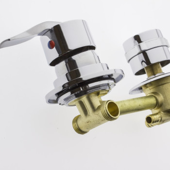 Змішувач для душової кабіни ( С-4\12 ) на чотири положення з штуцерами і 12 см по центрам.