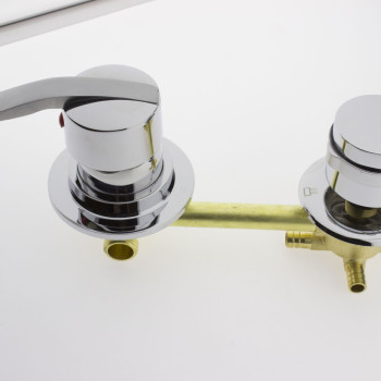 Змішувач для душової кабіни ( С-4\14 ) на чотири положення з штуцерами і 14 см по центрам.