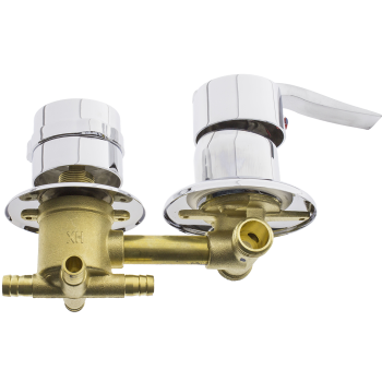 Змішувач для душової кабіни ( С-4\9 ) на чотири положення з штуцерами і 9 см по центрам.